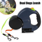 Reflective Double Leash for Dogs with Padded Handle – Walk Two Dogs Easily