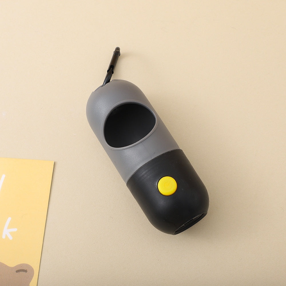 LED Light Pet Waste Bag Dispenser - Night Safety Dog Poop Bag Holder