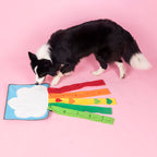 Pet Rainbow Snuffle Mat for Dogs – Interactive Nosework Puzzle Mat