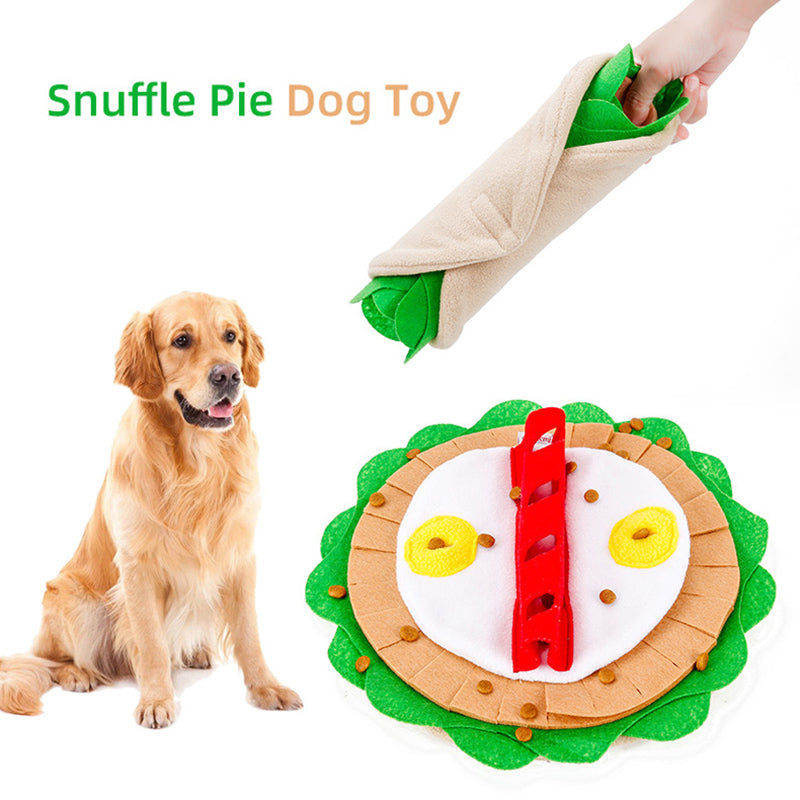 Pizza Sniffing Dog Toy – Interactive Plush Snuffle Training Mat