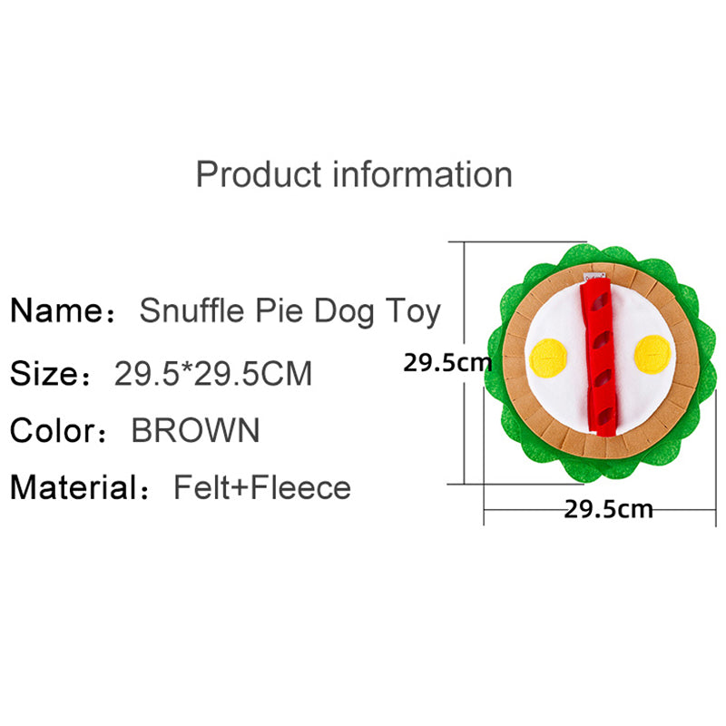 Pizza Sniffing Dog Toy – Interactive Plush Snuffle Training Mat