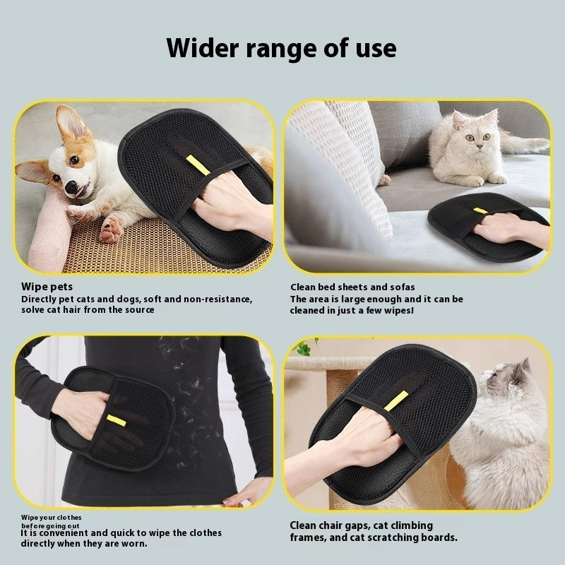 Premium Pet Hair Remover Gloves | Gentle Deshedding & Grooming Mitts for Dogs & Cats