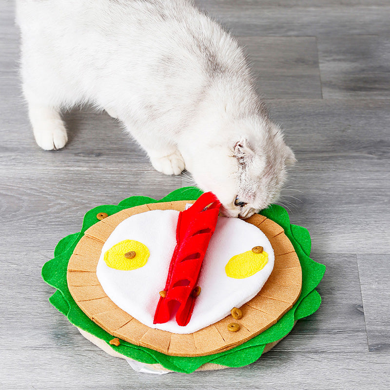 Pizza Sniffing Dog Toy – Interactive Plush Snuffle Training Mat