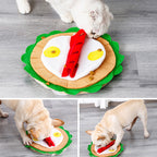 Pizza Sniffing Dog Toy – Interactive Plush Snuffle Training Mat