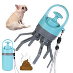 2-in-1 Dog Poop Scoop and Bag Dispenser - Lightweight & Durable Jaw Scooper