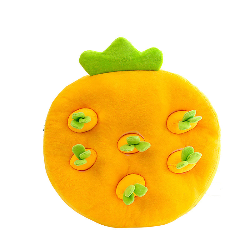 Cute Plush Strawberry Snuffle Mat – Interactive Feeding Toy for Pets