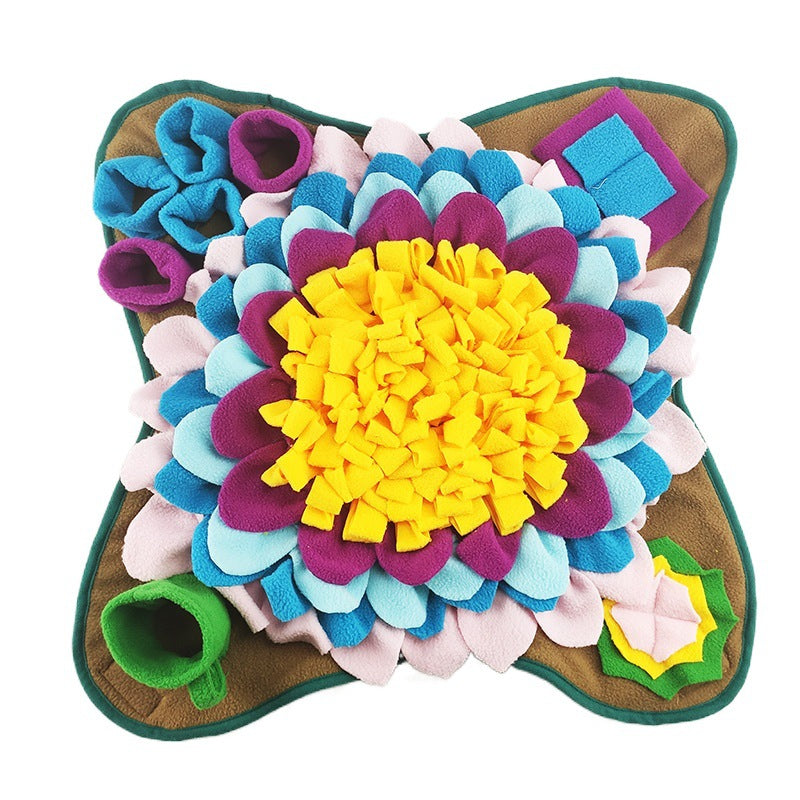 Pet Snuffle Mat for Dogs – Sunflower Interactive Feeding Puzzle Mat