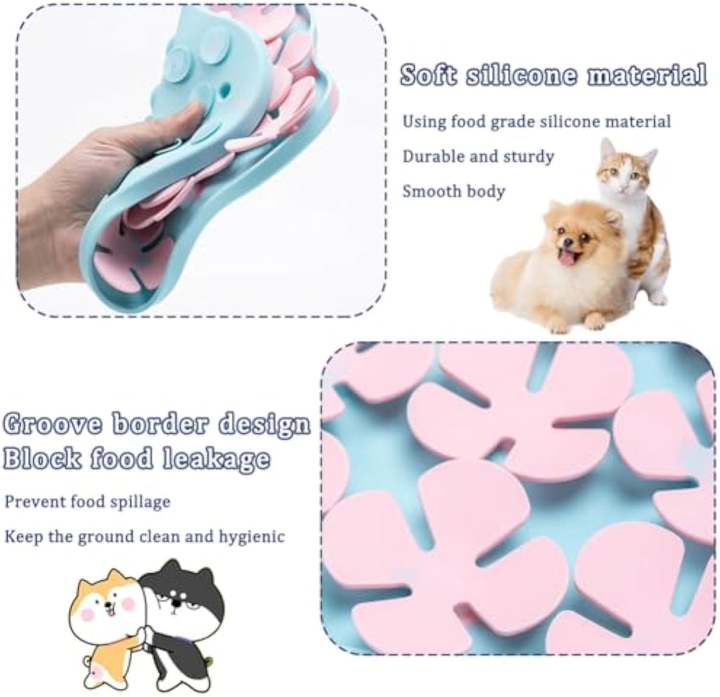 Silicone Snuffle Mat for Dogs - Washable Slow Feeder & Calming Lick Mat for Anxiety Relief & Training