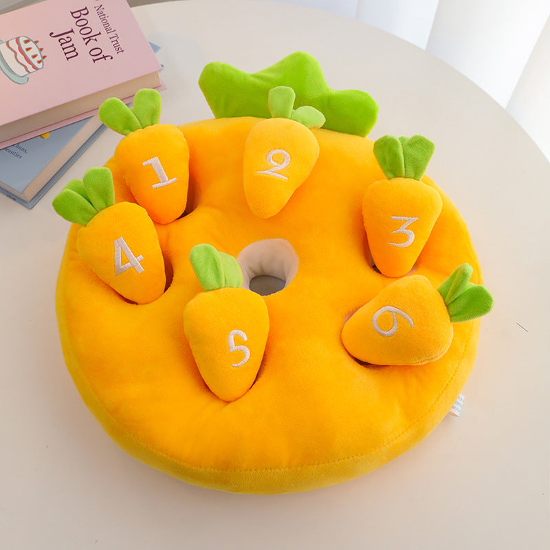 Cute Plush Strawberry Snuffle Mat – Interactive Feeding Toy for Pets