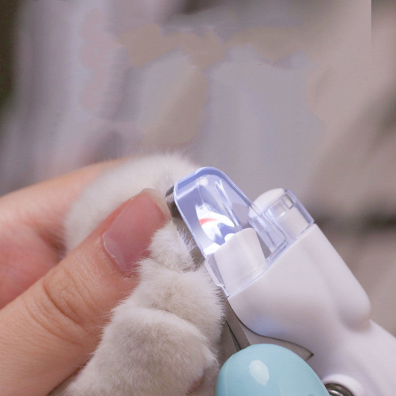 Cat Nail Clippers with LED Light - Professional Grooming Tool for Safety
