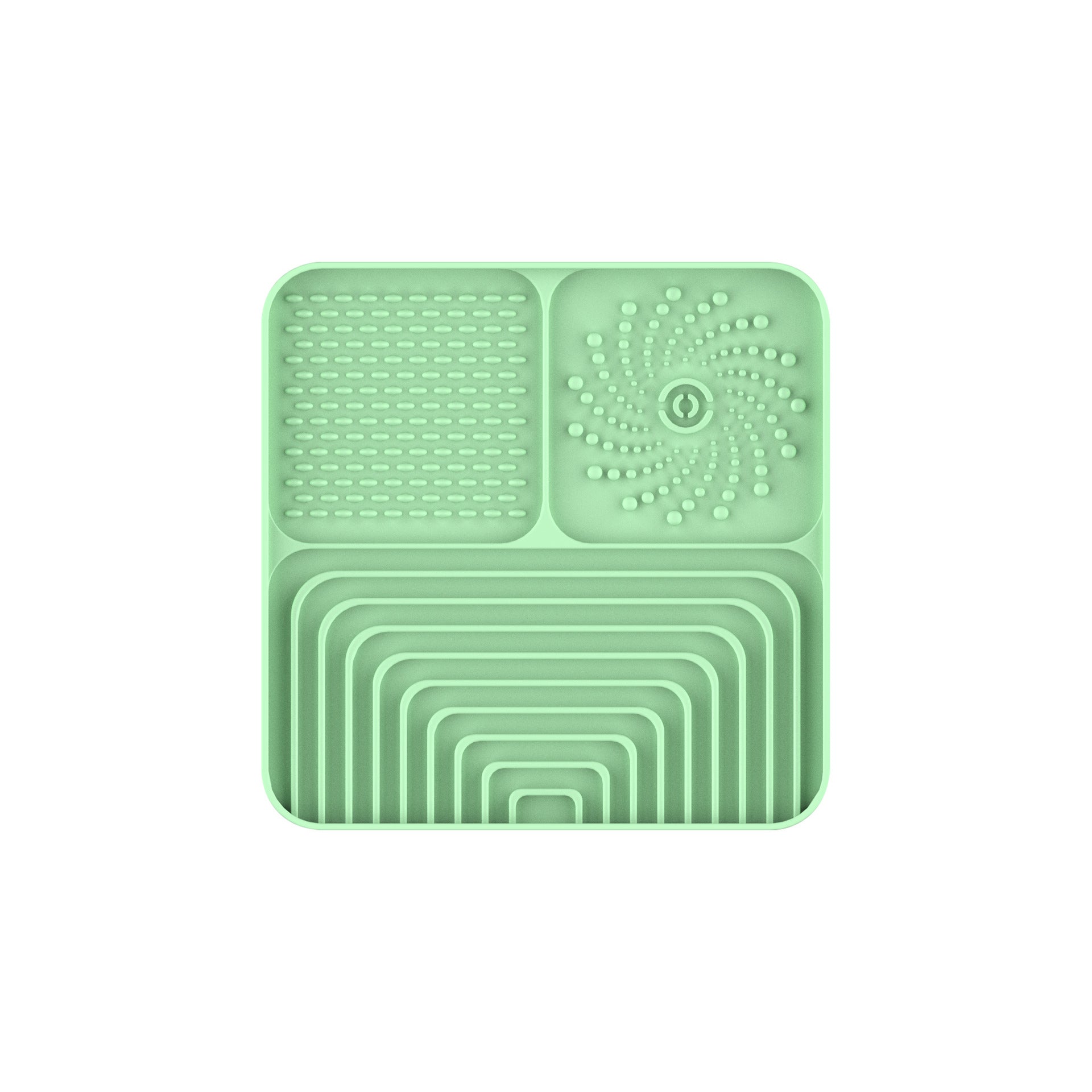 Slow Food Mat For Dogs And Cats, Anti-choking Pad With Suction Cup, Square, Silicone, For Licking