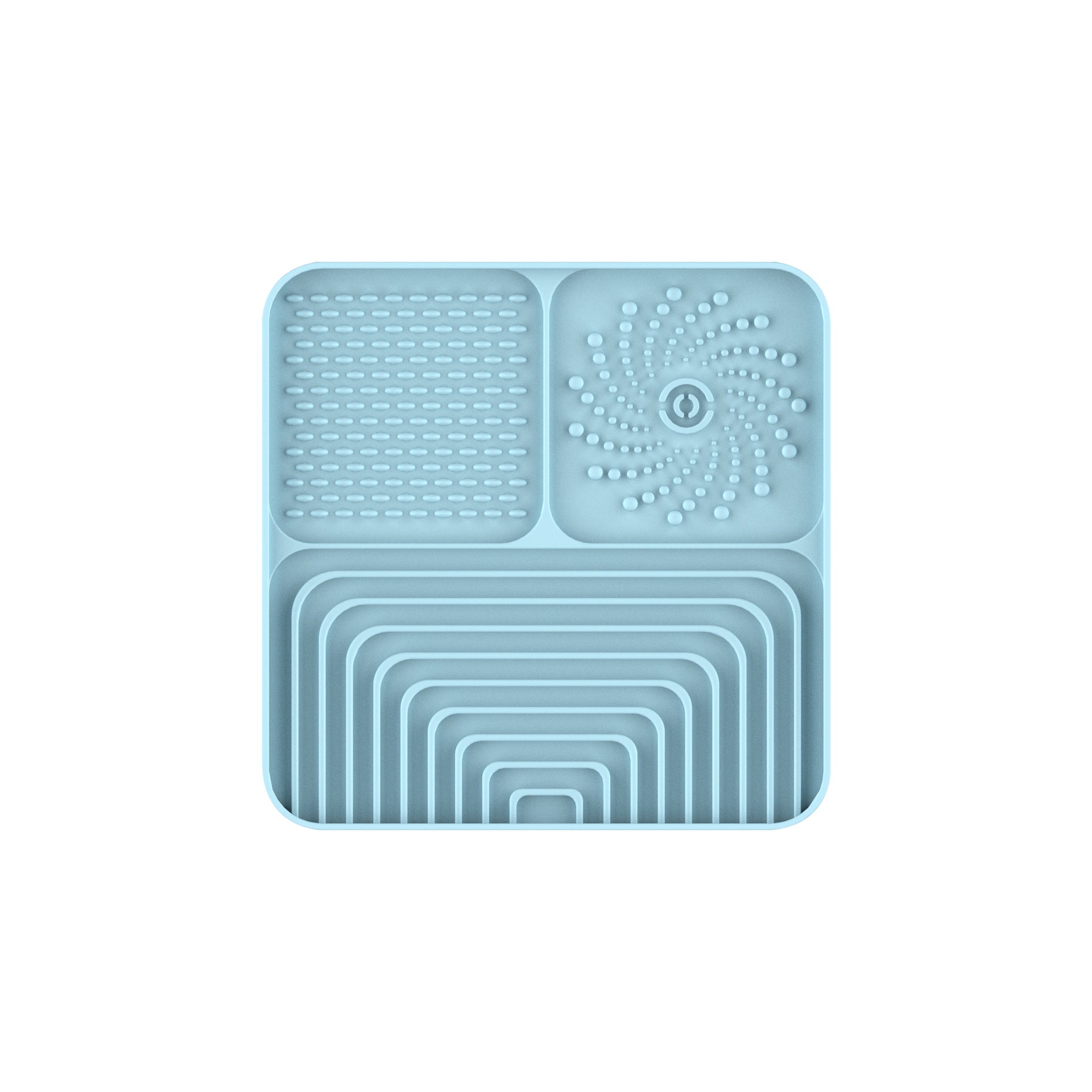 Slow Food Mat For Dogs And Cats, Anti-choking Pad With Suction Cup, Square, Silicone, For Licking