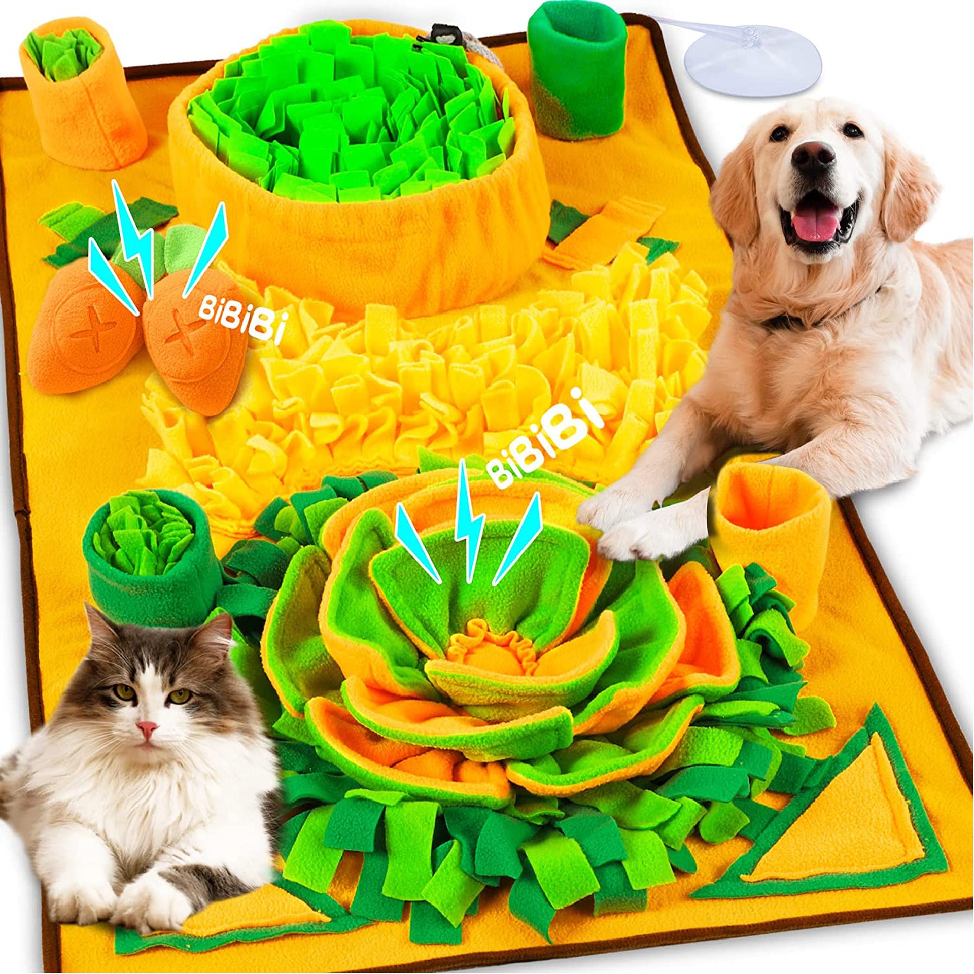 Large Snuffle Mat for Dogs – Plush Interactive Slow Feeder & Training Toy