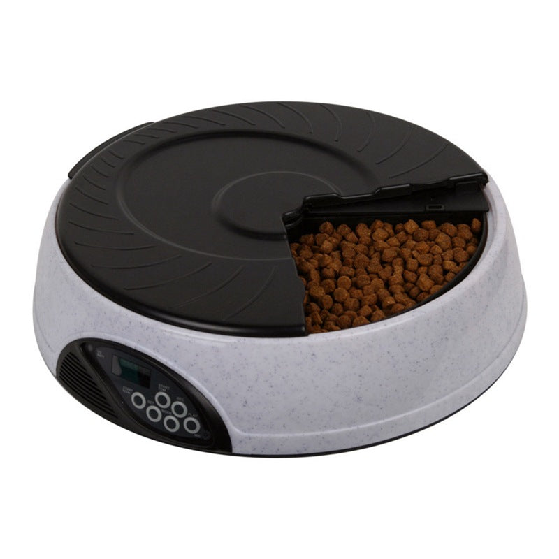 Automatic dog bowl with voice reminder