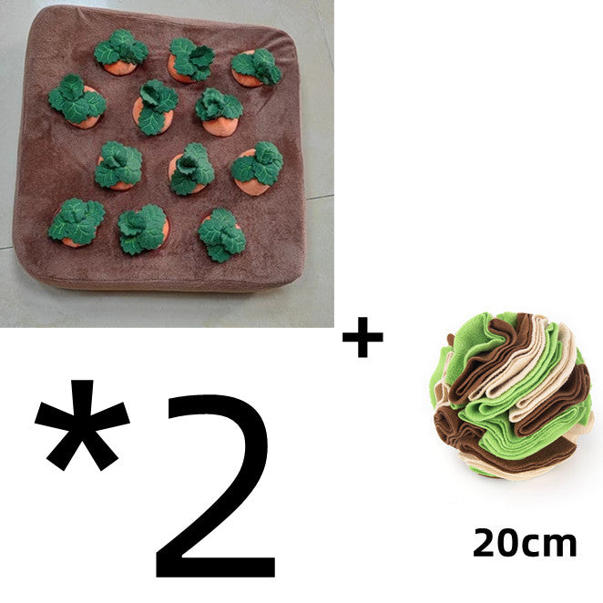 Carrot Plush Snuffle Mat Dog Toy – Interactive Vegetable Chew Toy