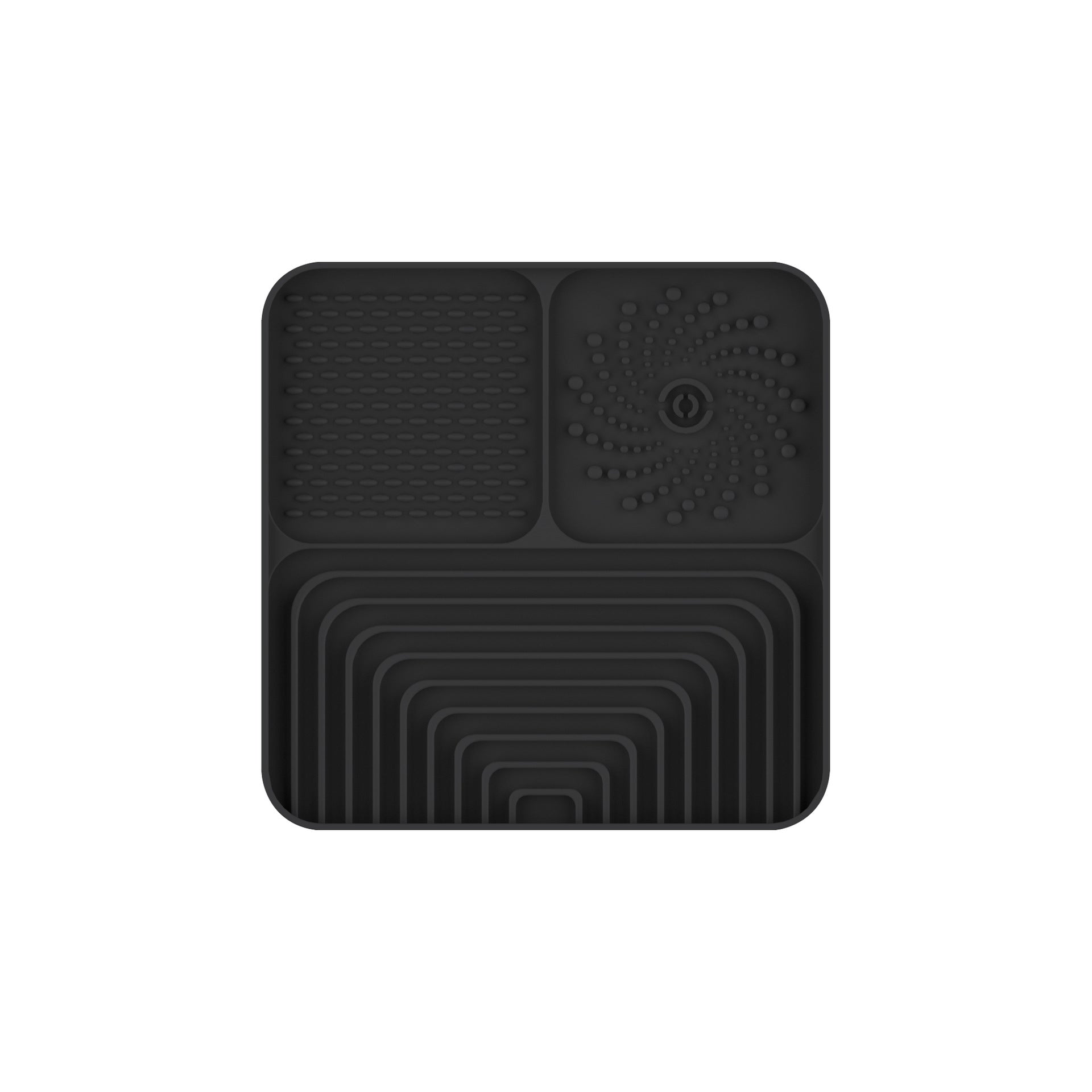 Slow Food Mat For Dogs And Cats, Anti-choking Pad With Suction Cup, Square, Silicone, For Licking