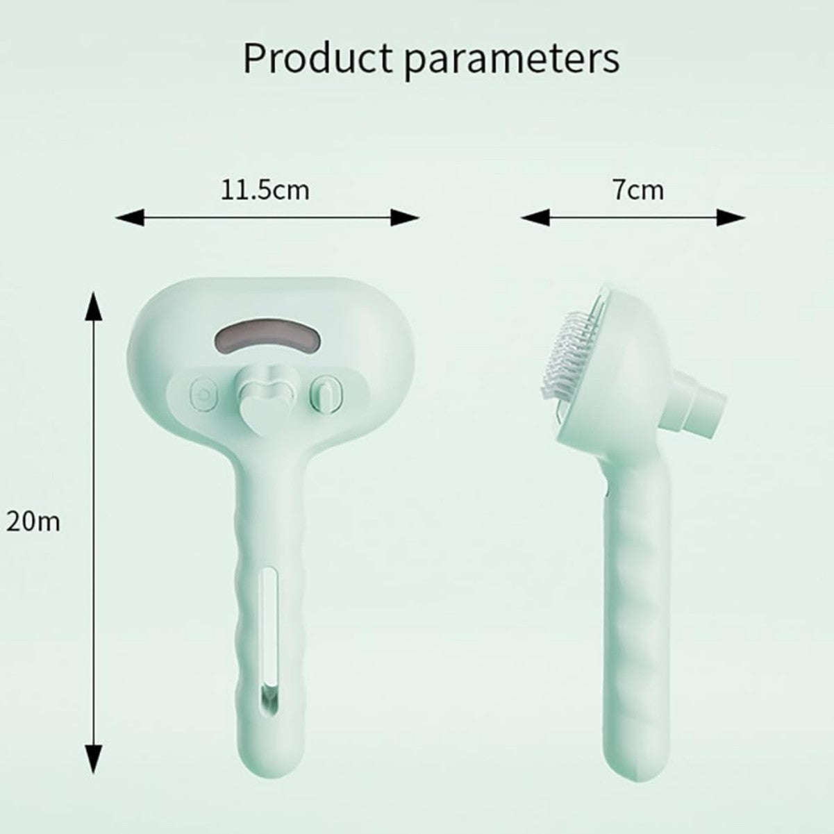Premium Cat and Dog Grooming Brush: Soft Bristle Slicker Brush for Massaging and Reducing Shedding