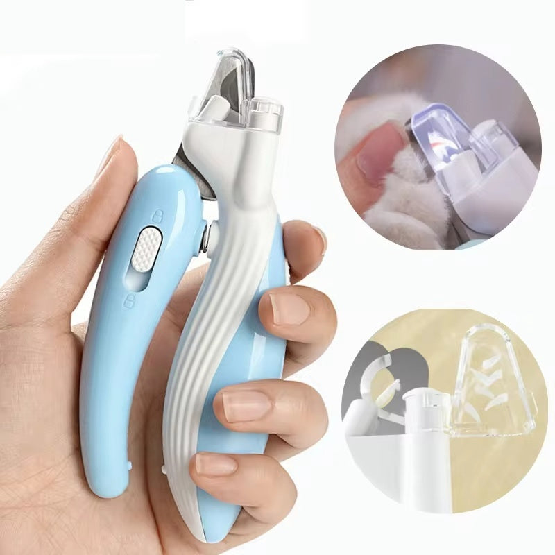 Cat Nail Clippers with LED Light - Professional Grooming Tool for Safety