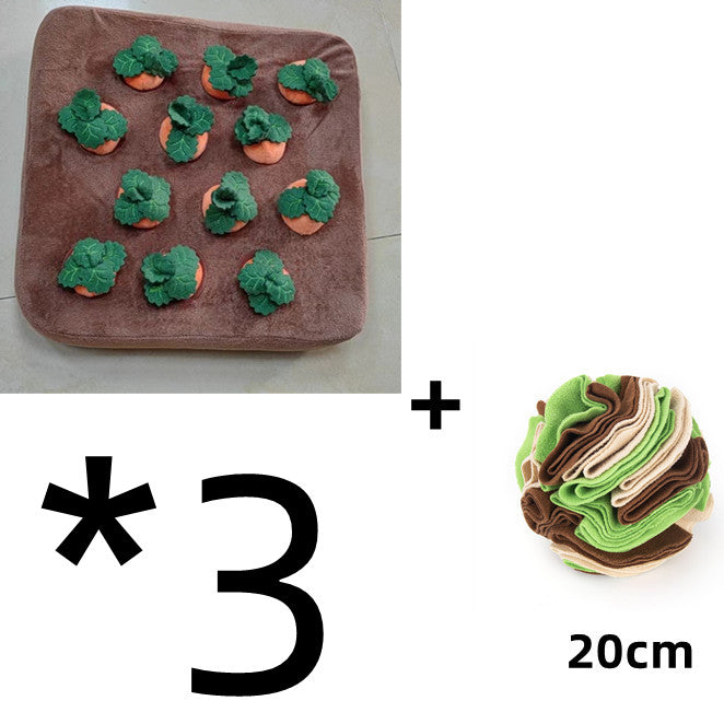 Carrot Plush Snuffle Mat Dog Toy – Interactive Vegetable Chew Toy