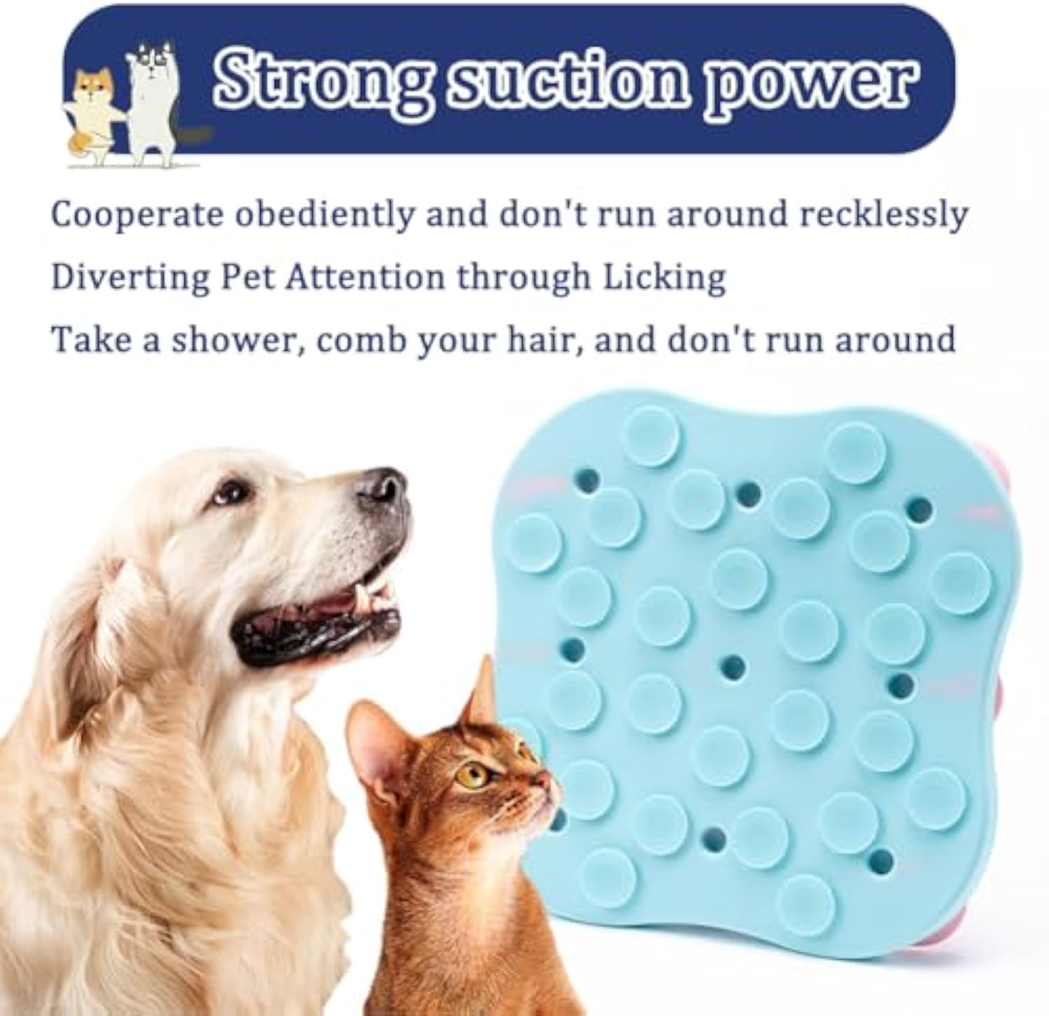 Silicone Snuffle Mat for Dogs - Washable Slow Feeder & Calming Lick Mat for Anxiety Relief & Training